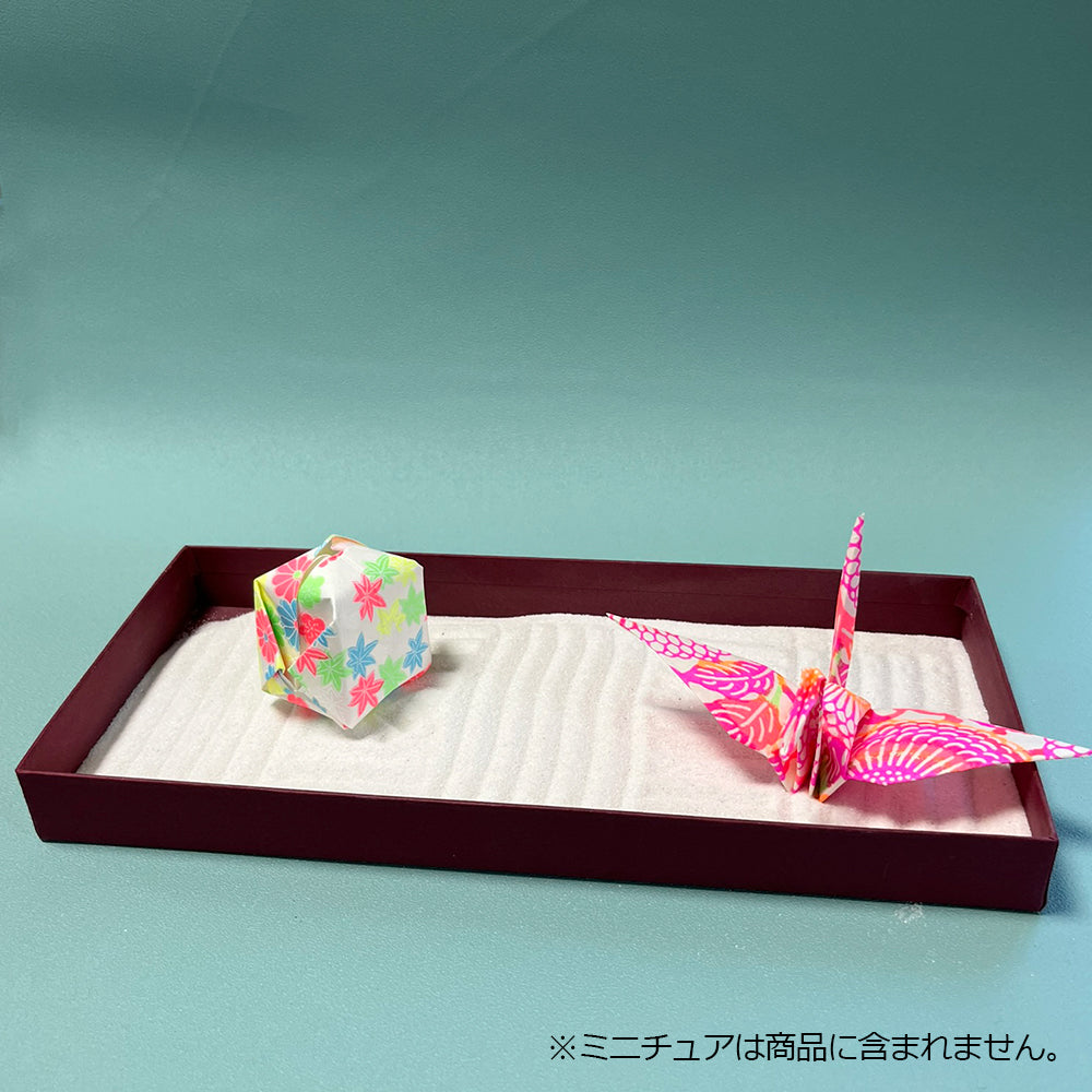 シンプルミニ枯山水キット 【 えらべる4色 】 枯山水セット 枯山水 箱庭 ミニ庭園 小さな庭  paper  zengarden karesansui