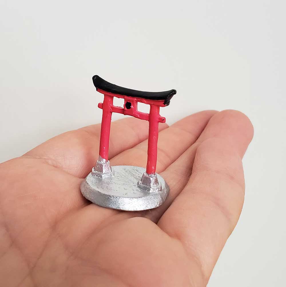 ミニチュア 添配 盆景 フィギュア 鳥居 ( とりい )5個セット 千本鳥居 伏見稲荷 苔テラリウム 苔盆栽 zengarden karesansui