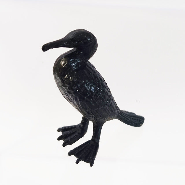 ミニチュア 添配 フィギュア 盆景  鵜 ( う ) 銅製  鳥 とり zengarden karesansui