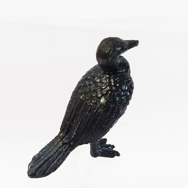 ミニチュア 添配 フィギュア 盆景  鵜 ( う ) 銅製  鳥 とり zengarden karesansui