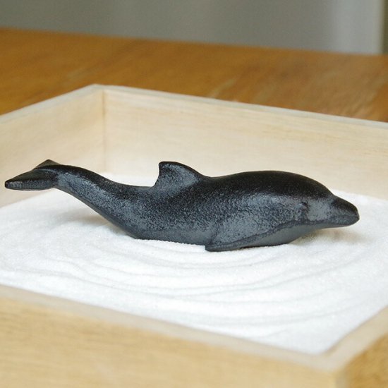 Miniature Attached Figure Bonsai Dolphin (Iruka) Zengarden Karesansui