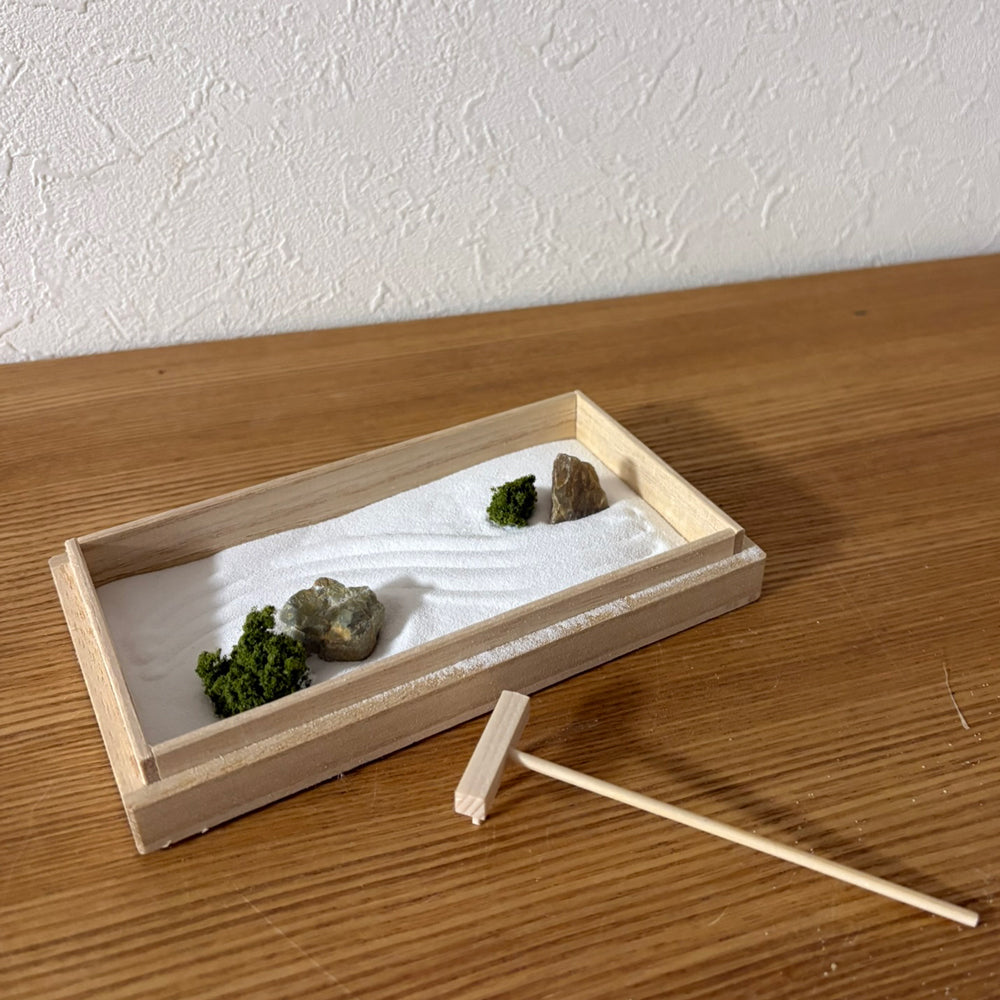 枯山水キット ＜ 陰陽の庭＞ 苔 ( アートモス ) つきセット