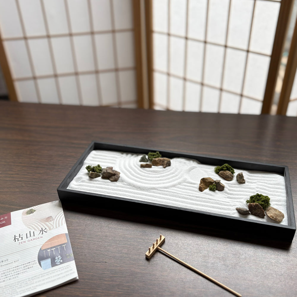 枯山水キット ＜ 龍安寺 ＞ 苔 ( アートモス ) つきセット