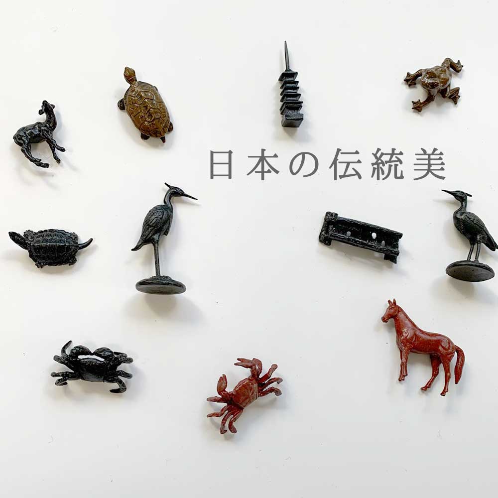 Miniature accessory figure bonkei [bonkei frog (frog) made of copper] 