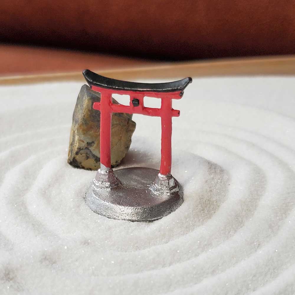 ミニチュア 添配 盆景 フィギュア 鳥居 （ とりい ）5個セット 千本鳥居 伏見稲荷 苔テラリウム 苔盆栽 zengarden karesansui