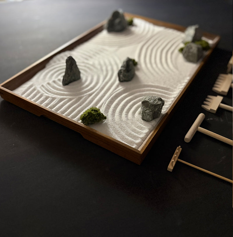 枯山水用　石アート　鑑賞用 枯山水キット ＜禅＞ 枯山水セット 枯山水 zengarden karesansui – zen